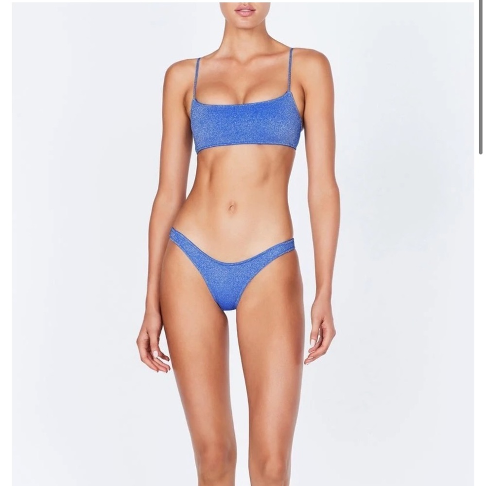 triangl mica- marina sparkle bikini set s/xs barely used